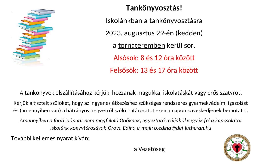 Tankönyvosztás