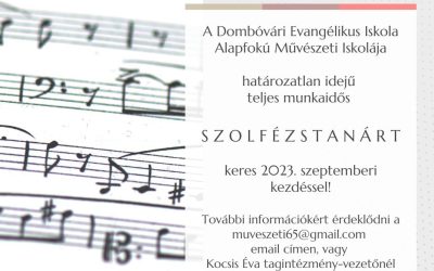 Álláspályázat – szolfézstanár